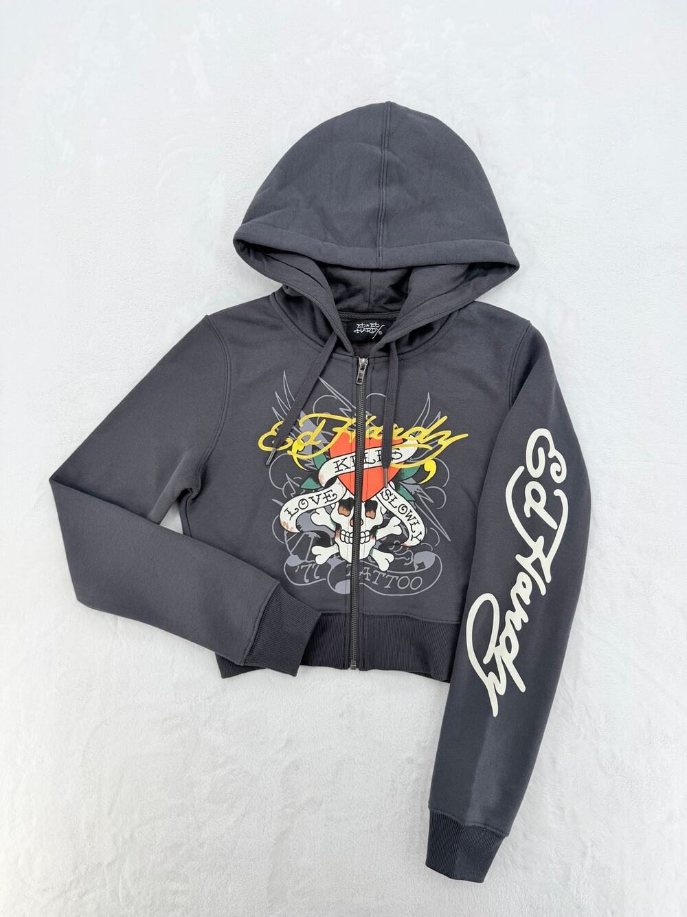 Ed Hardy Zip Up Hoodie (Size XL)